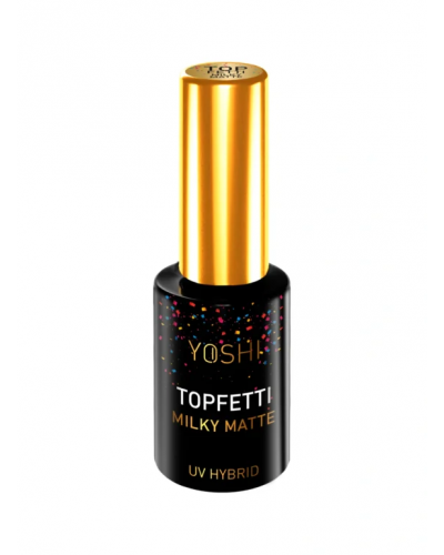 Top Coat Topfetti Milky Matte, 10ml